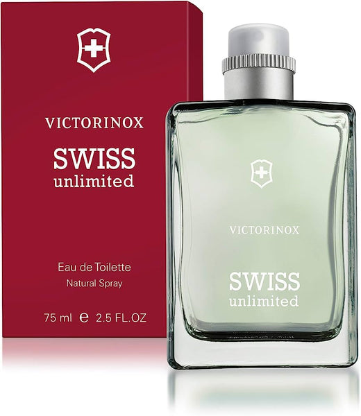 Victorinox Swiss Unlimited Glass EDT 75ml (T) (without lid) (MEN'S)