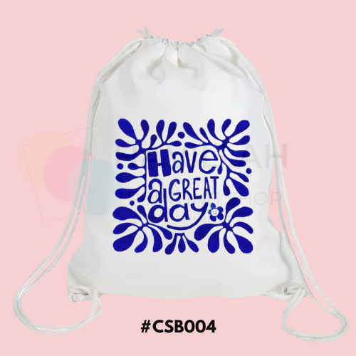 Canvas String Bag #CSB004