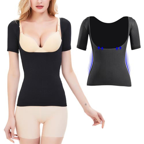 LED-097 Slim Compression Correction T-shirt Side Arms and Chest Compression T-shirt