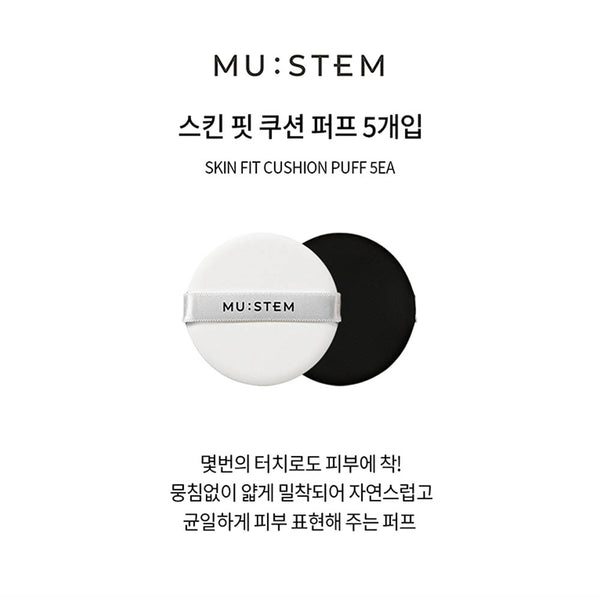 Mustem Skin Fit Cushion Puff 5pcs