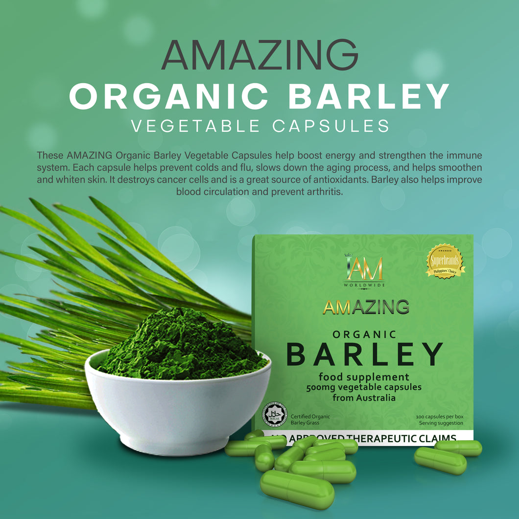 Amazing Pure Organic Barley Capsules